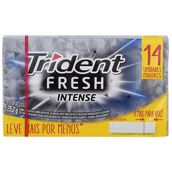 GOMA DE MASCAR FRESH INTENSE TRIDENT 14S