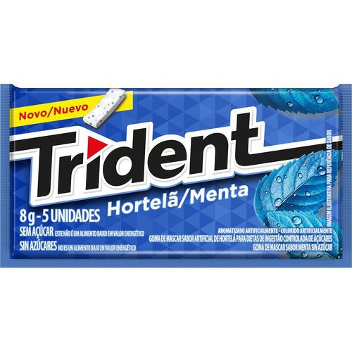GOMA DE MASCAR HORTELÃ TRIDENT 8G