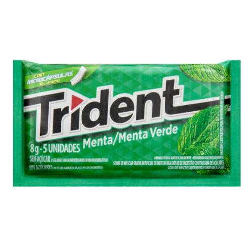 GOMA DE MASCAR MENTA TRIDENT 8G