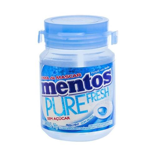GOMA DE MASCAR MENTOS PURE FRESH AZUL 56G