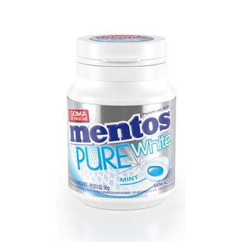 GOMA DE MASCAR MENTOS PURE FRESH BRANCO 56G