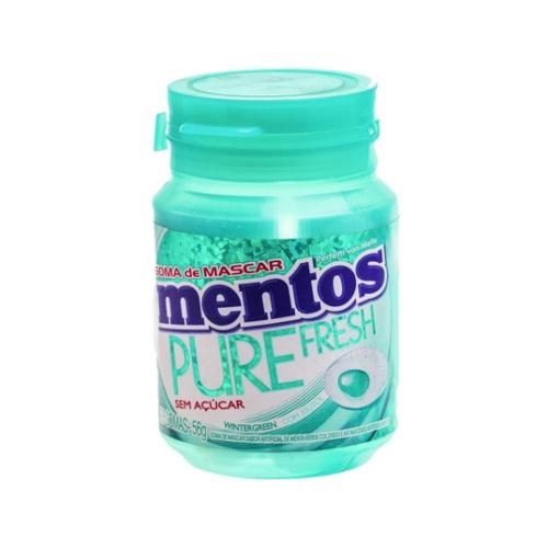 GOMA DE MASCAR MENTOS PURE FRESH VERDE 56G