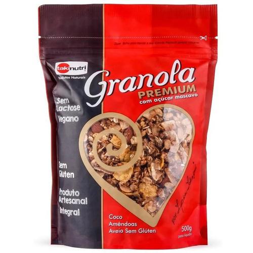 GRANOLA TAKINUTRI PREMIUMCOM AÇÚCAR MASC 500GR