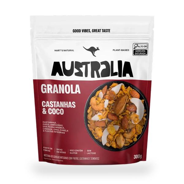 HARTS GRANOLA AUSTRALIA CASTANHAS E COCO 300G