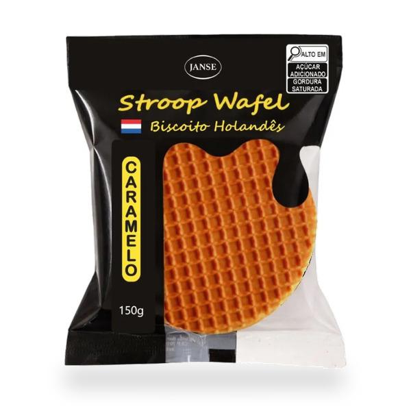 JANSE STROOPWAFER BISCOITO HOLANDES RECH CARAMELO 150G