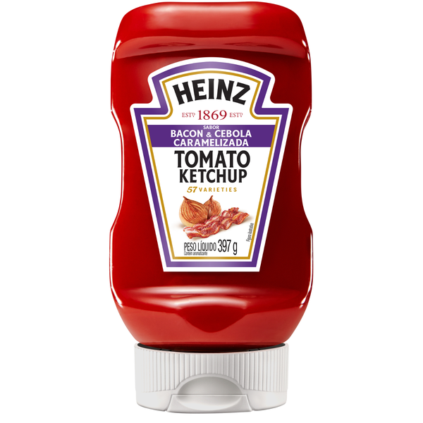 KETCHUP HEINZ BACON CEBOLA CARAM 397GR