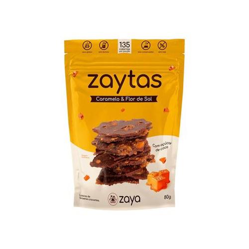 LASCAS BROWNIE ZAYTAS CARAMELO E FLOR DE SAL 80G