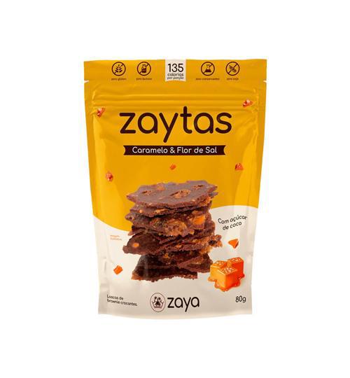 LASCAS BROWNIE ZAYTAS CARAMELO E FLOR DE SAL 80G