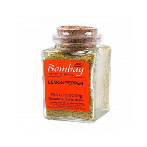 LEMON PEPPER BOMBAY VIDRO 90G