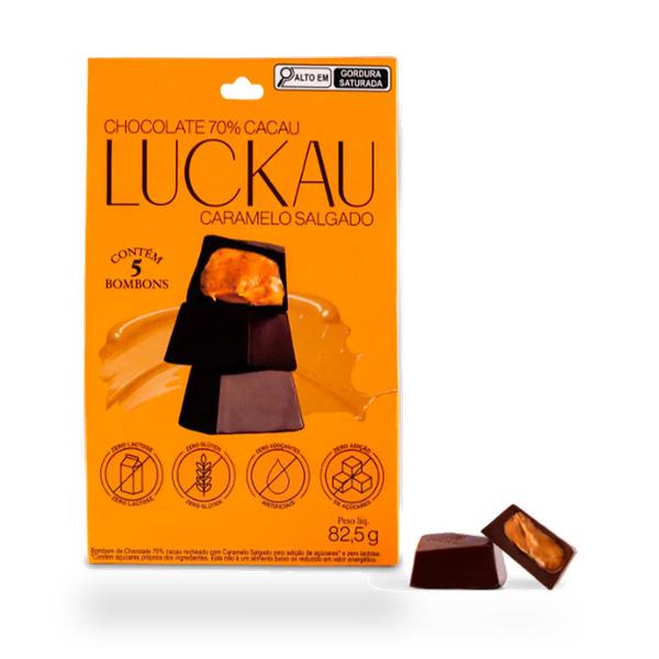 LUCKAU POUCH 70% CARAM SALGADO 82,5G