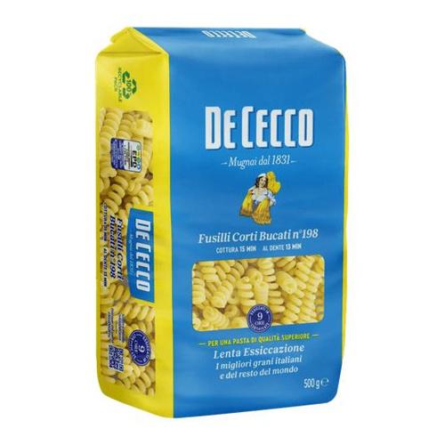 MACARRÃO FUSILLI CORTI BUCATI DE CECCO 500G