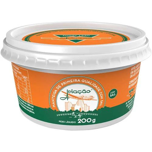 MANTEIGA COM SAL AVIAÇÃO POTE 200G