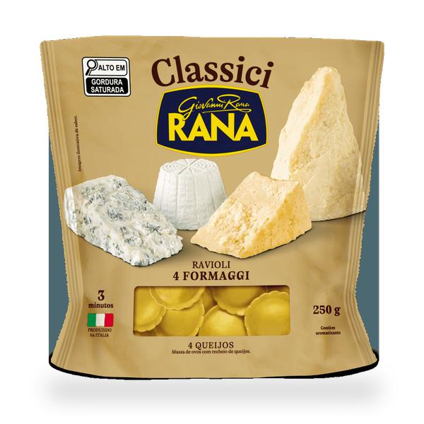 MASSA RAVIOLI FORMAGGI RANA 250G