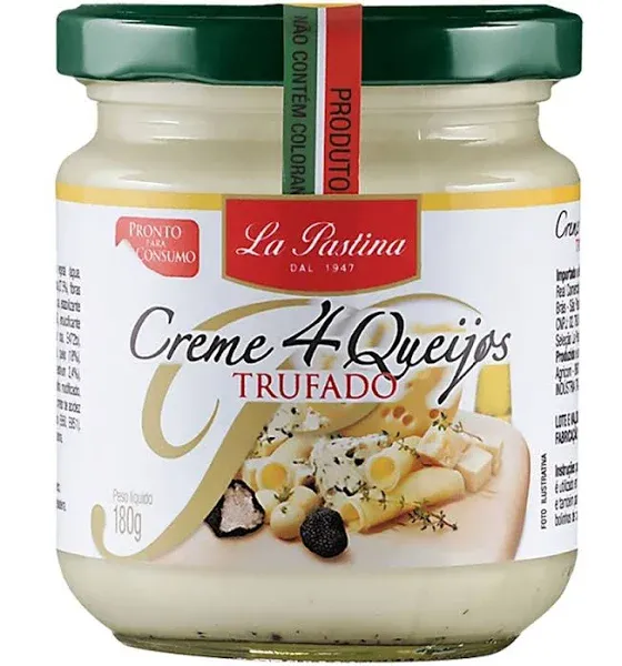 MOLHO CREME 4 QUEIJOS TRUFADO LA PASTINA 180GR