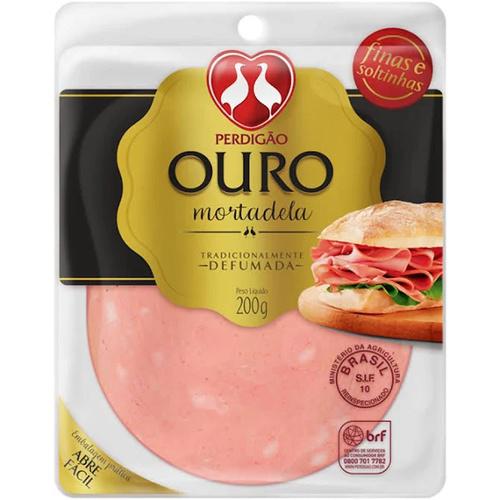 MORTADELA OURO PERDIGAO FATIADO 200g