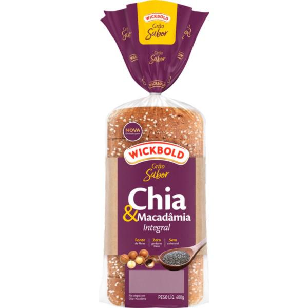 PÃO DE FORMA CHIA MACADÂMIA WICKBOLD