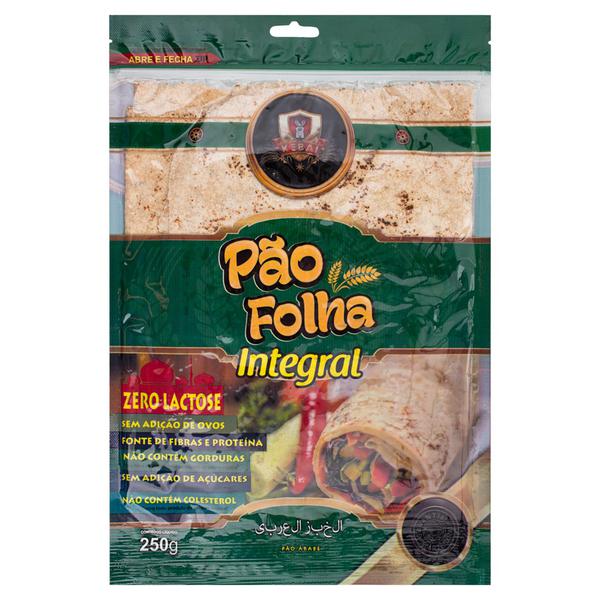 PÃO FOLHA KEBAI INTEGRAL 250G