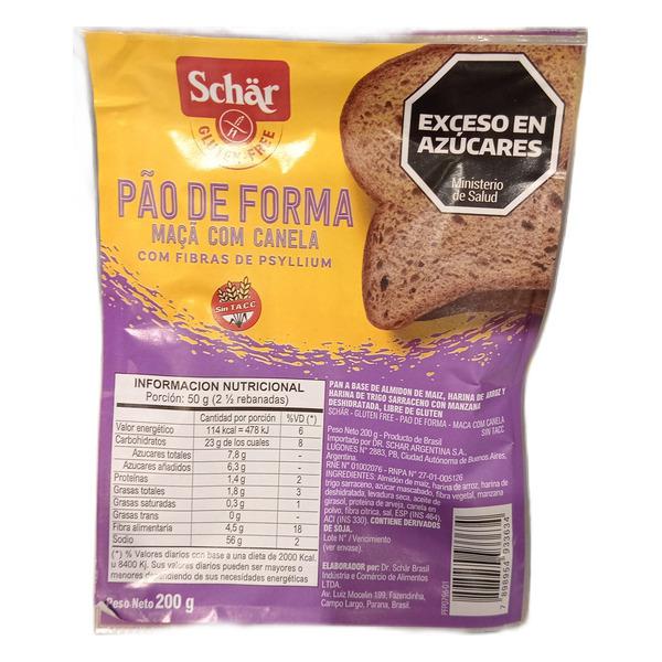 PÃO MAÇÃ E CANELA DR SCHAR 200G