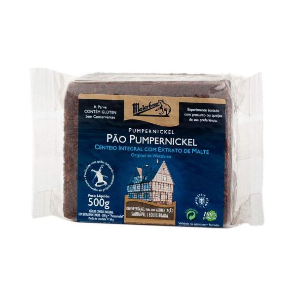 PÃO PRETO PUMPERNICKEL STUTTGART 500GR