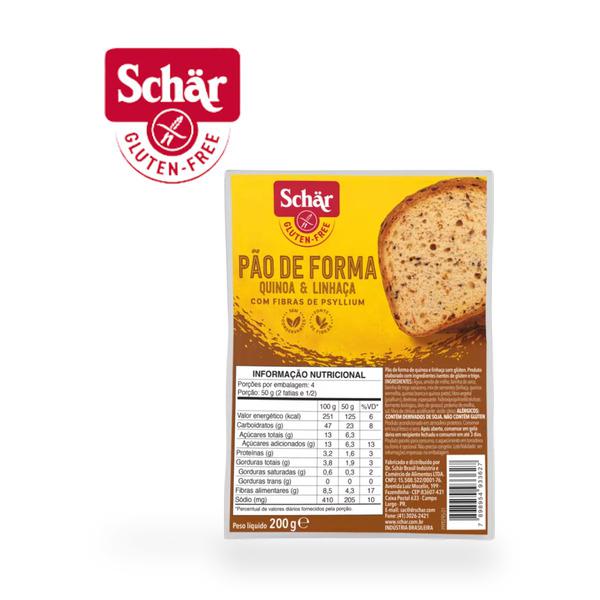 PÃO QUINOA E LINHAÇA DR SCHAR 200G