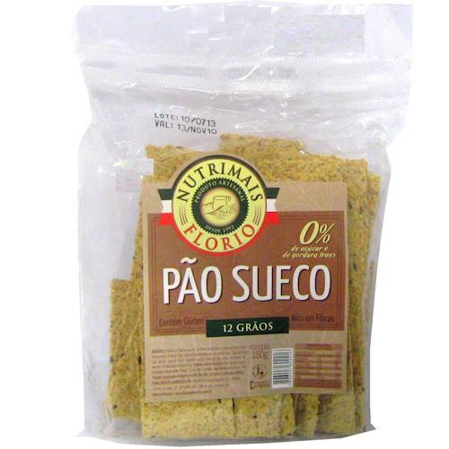 PÃO SUECO FLORIO 12 GRÃOS 180G