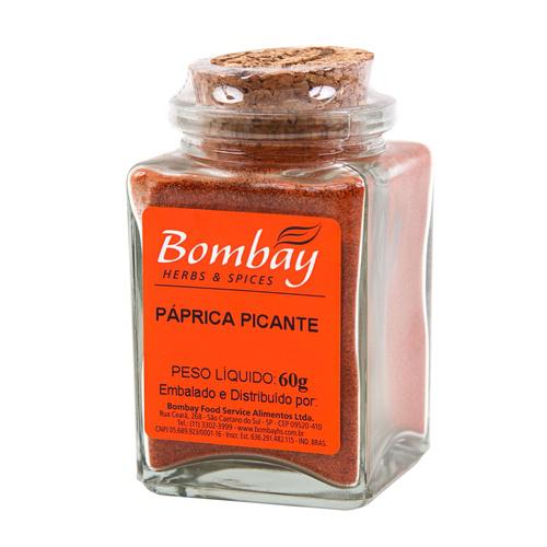 PÁPRICA PICANTE VIDRO BOMBAY 60G