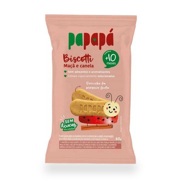 PAPAPA BISCOTTI MAÇÃ E CANELA 60G