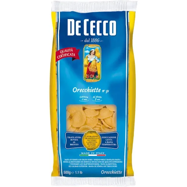 PASTA ORECCHIETTE DE CECCO 500GR