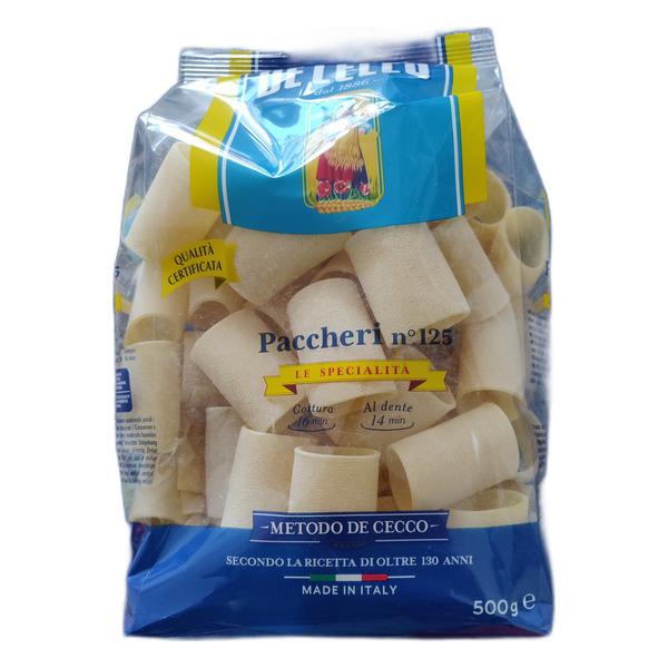PASTA PACCHERI DE CECCO 500G