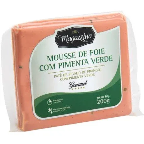 PATÊ DE FÍGADO FRANGO COM PIMENTA VERDE MAGAZZINO 200G