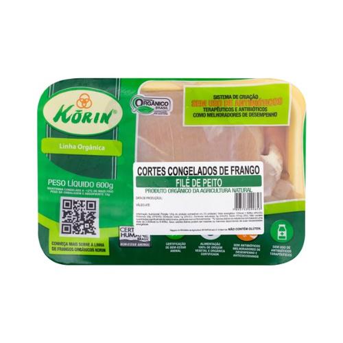 PEITO DE FRANGO ORGÂNICO KORIN 600GR