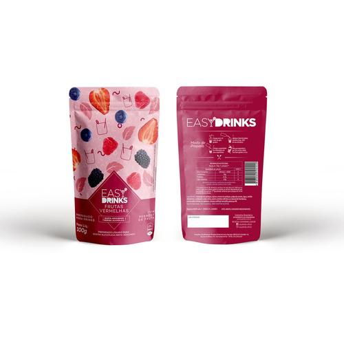 PREPARO DE FRUTAS VERMELHAS EASY DRINKS 100GR