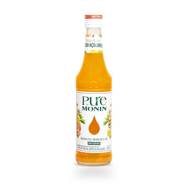 PURÊ MONIN MANGA MARACUJÁ ZERO AÇÚCAR 330ML