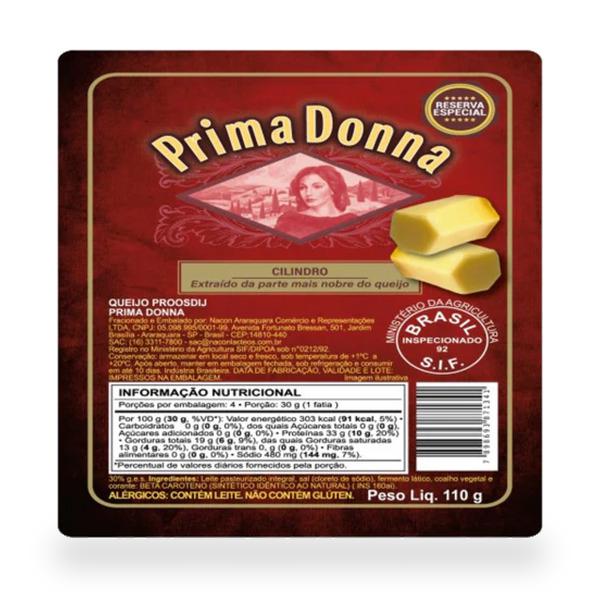 QUEIJO CILINDRO PRIMA DONNA VERMELHO 110G