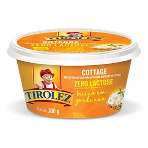 QUEIJO COTTAGE TIROLEZ SEM LACTOSE 200GR