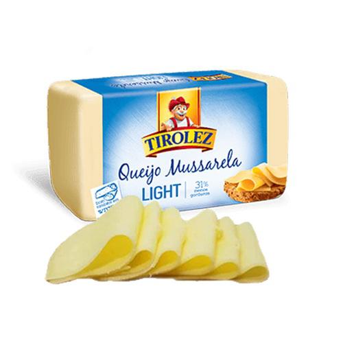 QUEIJO MUSSARELA TIROLEZ LIGHT FATIADA 200g