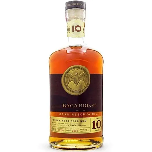 RUM BACARDI 10 ANOS 750ML