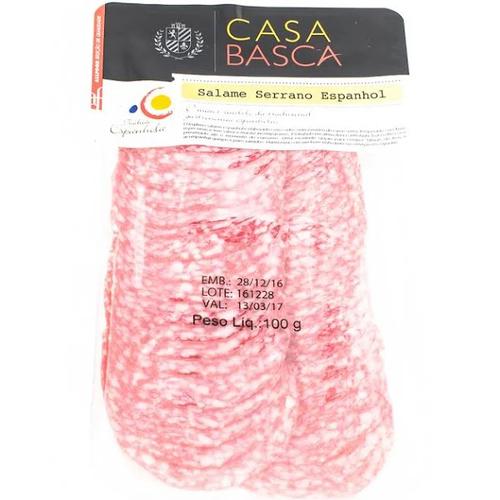 SALAME FATIADO SERRANO CASA BASCA 100GR