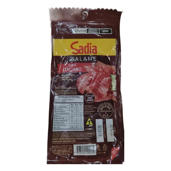 SALAME ITALIANO SADIA FATIADO 100GR