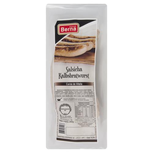 SALSICHA CARNE VITELA BERNA 260G