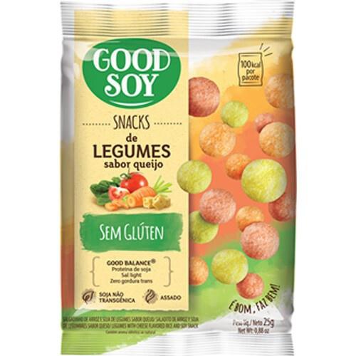 SNACK SOJA GOOD SOY LEGUMES AO QUEIJO 25G