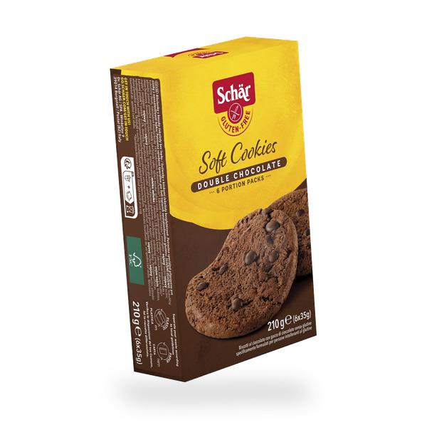SOFT COOKIES DOUBLE CHOCOLATE SCHAR 210G