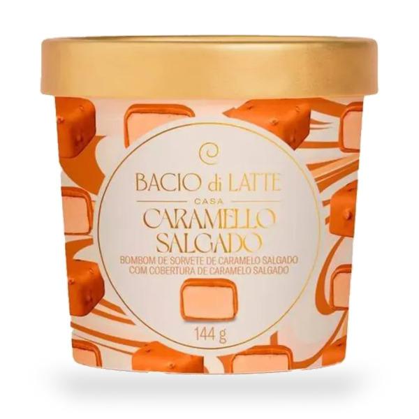 SORVETE BOMBOM BACIO CARAMELO SALGADO 144G