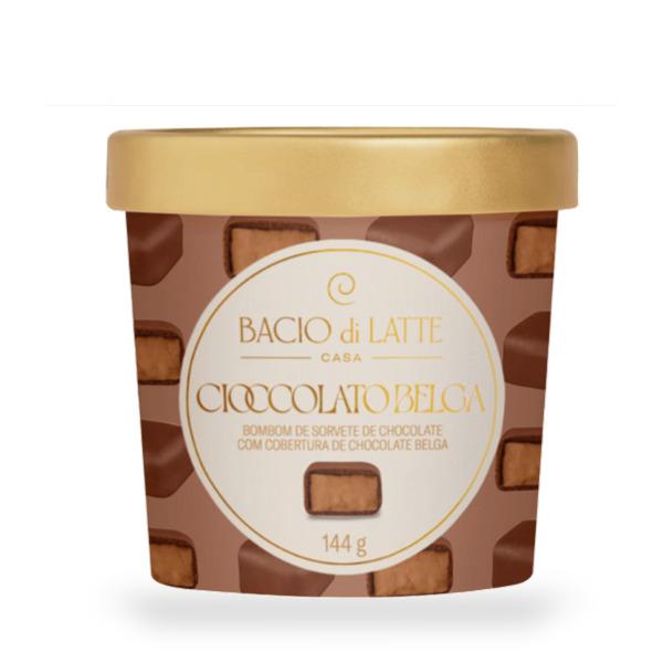 SORVETE BOMBOM BACIO CIOC BELGA 144G