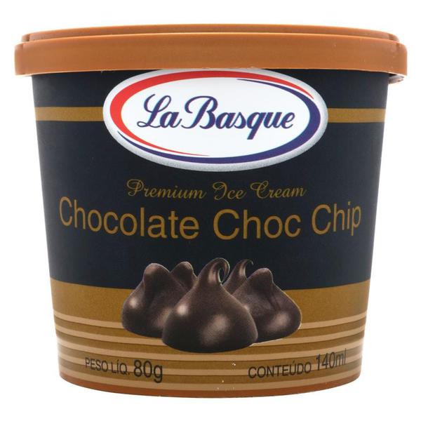 SORVETE LA BASQUE CHOCOLATE CHIP 80% 140ML