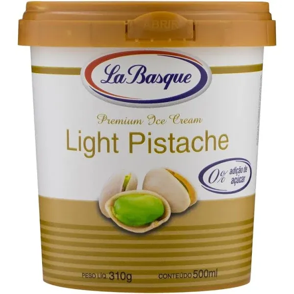 SORVETE LA BASQUE PISTACHE LIGHT 500ML