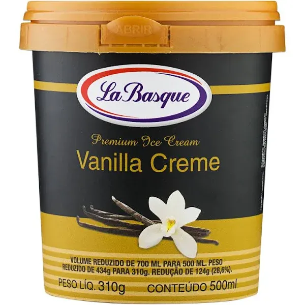 SORVETE LA BASQUE VANILLA 500ML