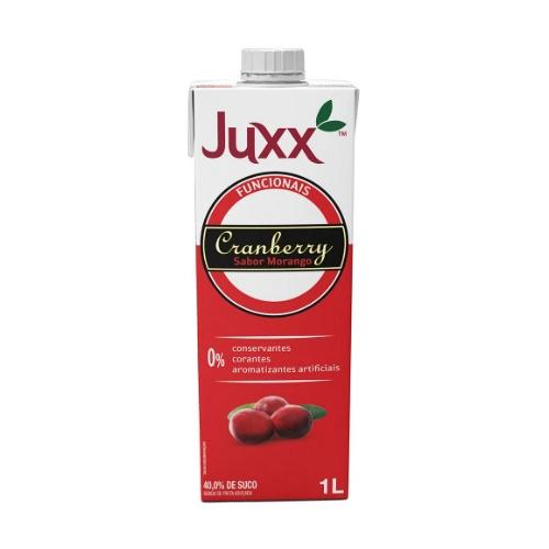 SUCO DE CRANBERRY MORANGO JUXX 1L