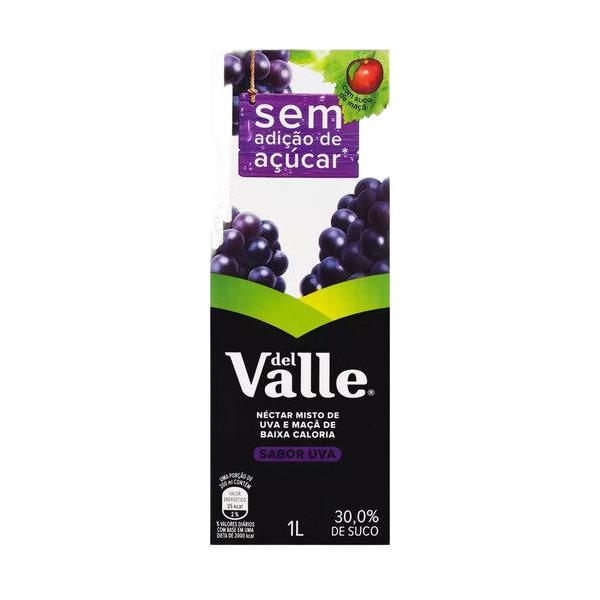 SUCO UVA SEM AÇÚCAR DEL VALLE MAIS 1L