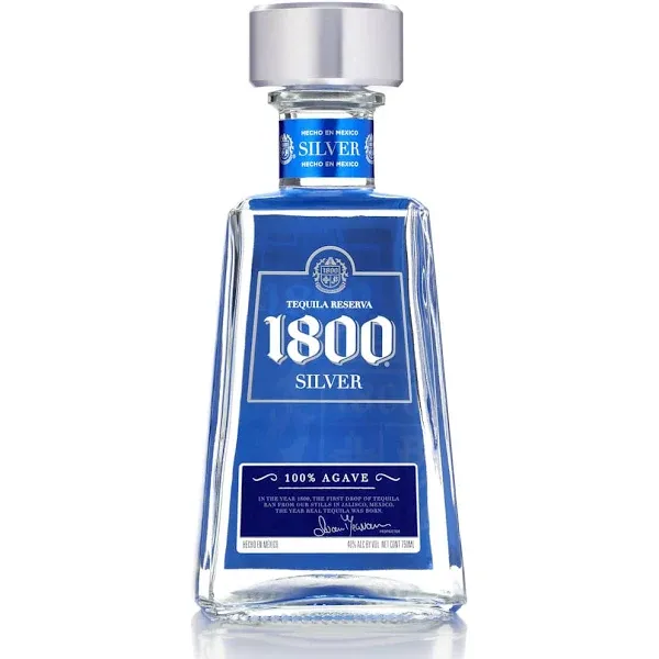 TEQUILA RESERVA 1800 BLANCO SILVER 750ML